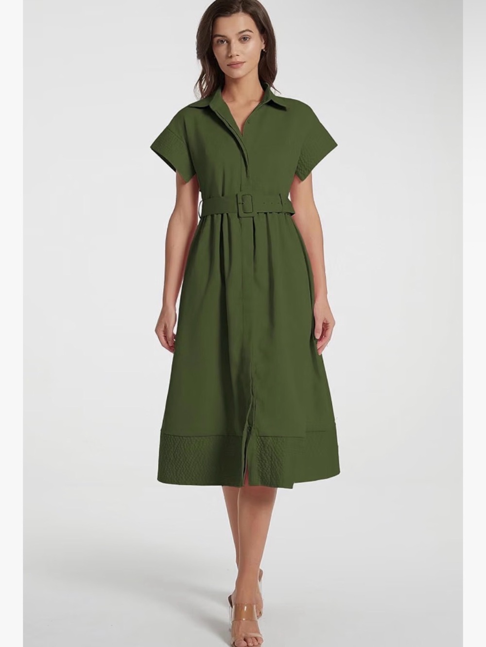 NWT Olive Green Tuckernuck Chloe Dupe Dress